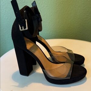 Rachel Zoe Black Block Heels